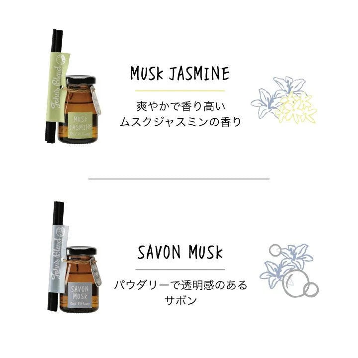 JOHN’S BLEND 室内无火藤条香薰  茉莉麝香