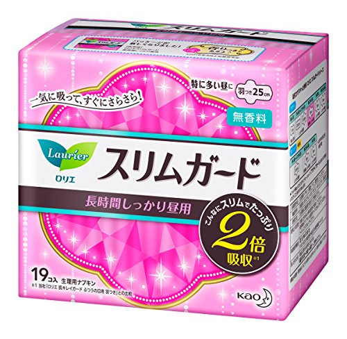 KAO花王 LAURIER 乐而雅 超薄日用卫生巾 25cm 19片 透气干爽