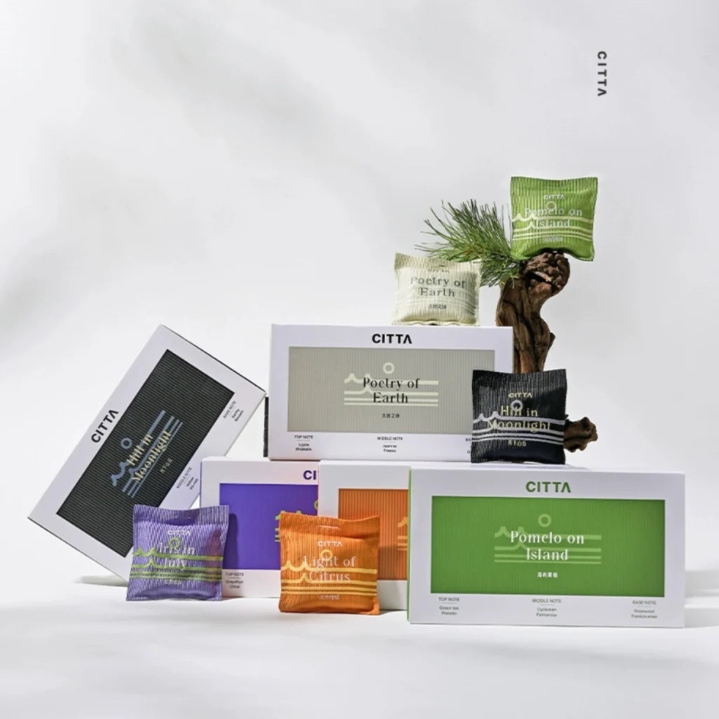 CITTA Car Fragrance Diffuser (Beige): Luxurious Vehicle Scent