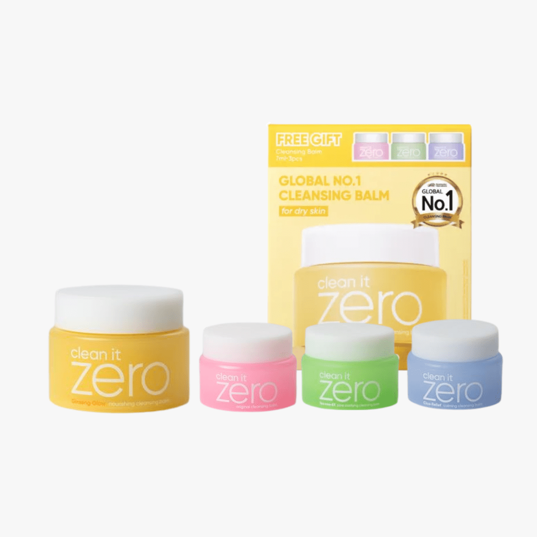 BANILA CO Clean It Zero Nourishing Set: Dry Skin Cleansing Balm (100ml + 3 Minis)