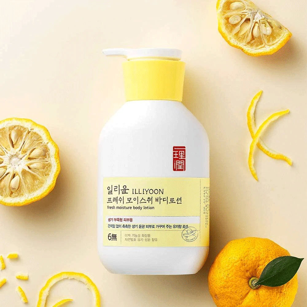 ILLIYOON Fresh Moisture Body Lotion (350ml): Refreshing Yuzu & Citron Hydration