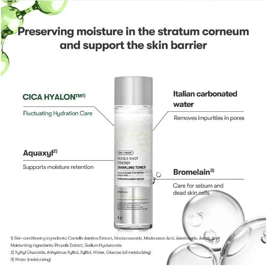 VT Reedle Shot Synergy Sparkling Toner 150ml