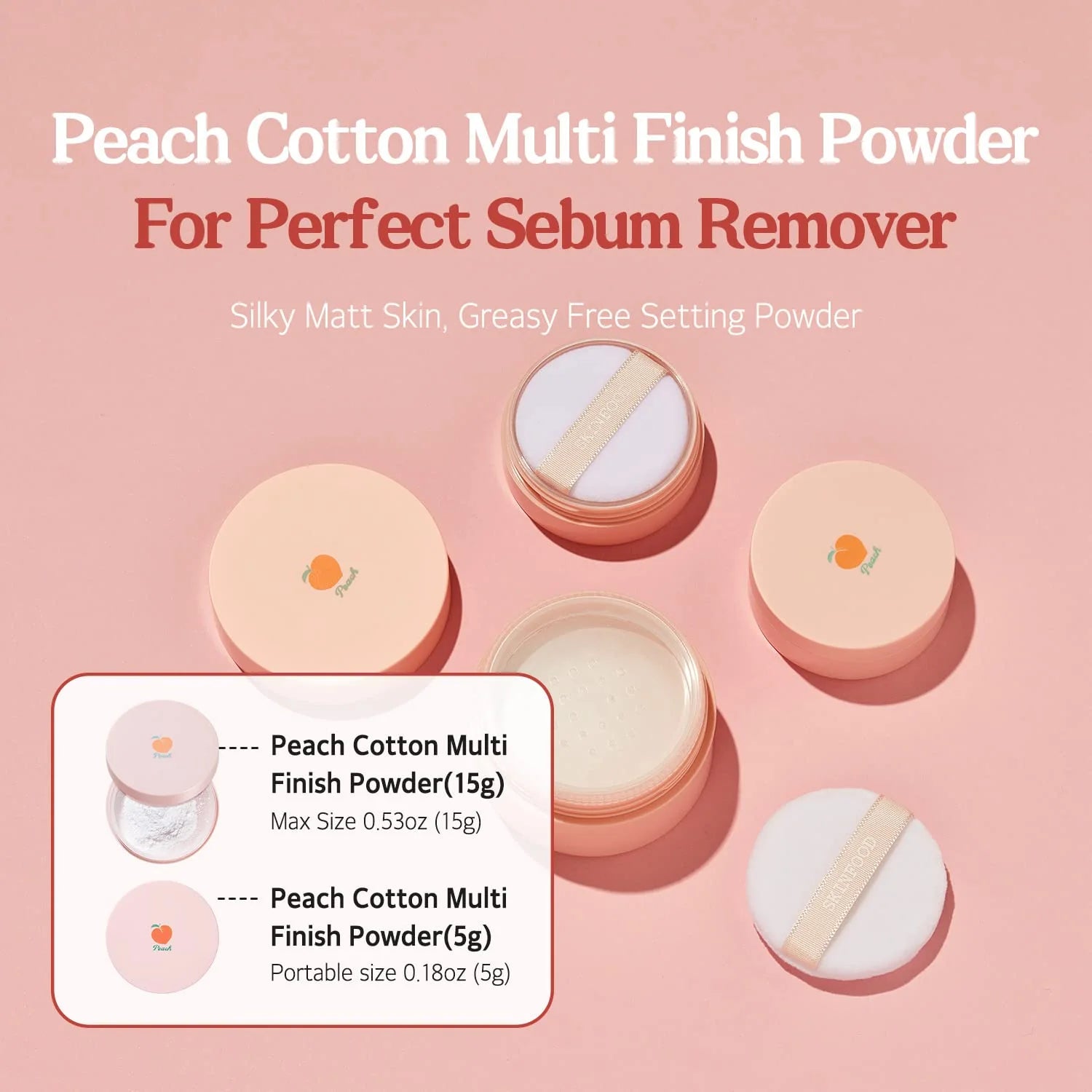 SKINFOOD Peach Cotton Multi Finish Powder 5g