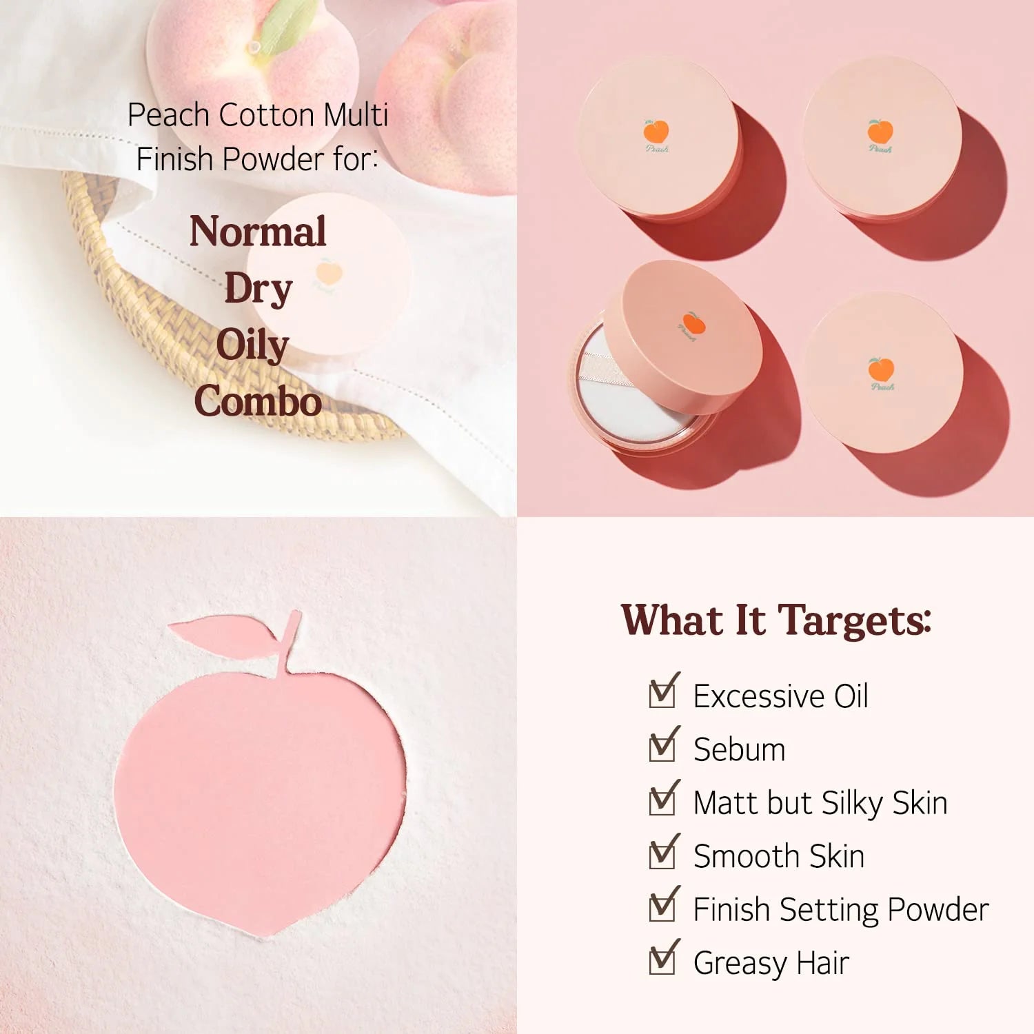 SKINFOOD Peach Cotton Multi Finish Powder 5g