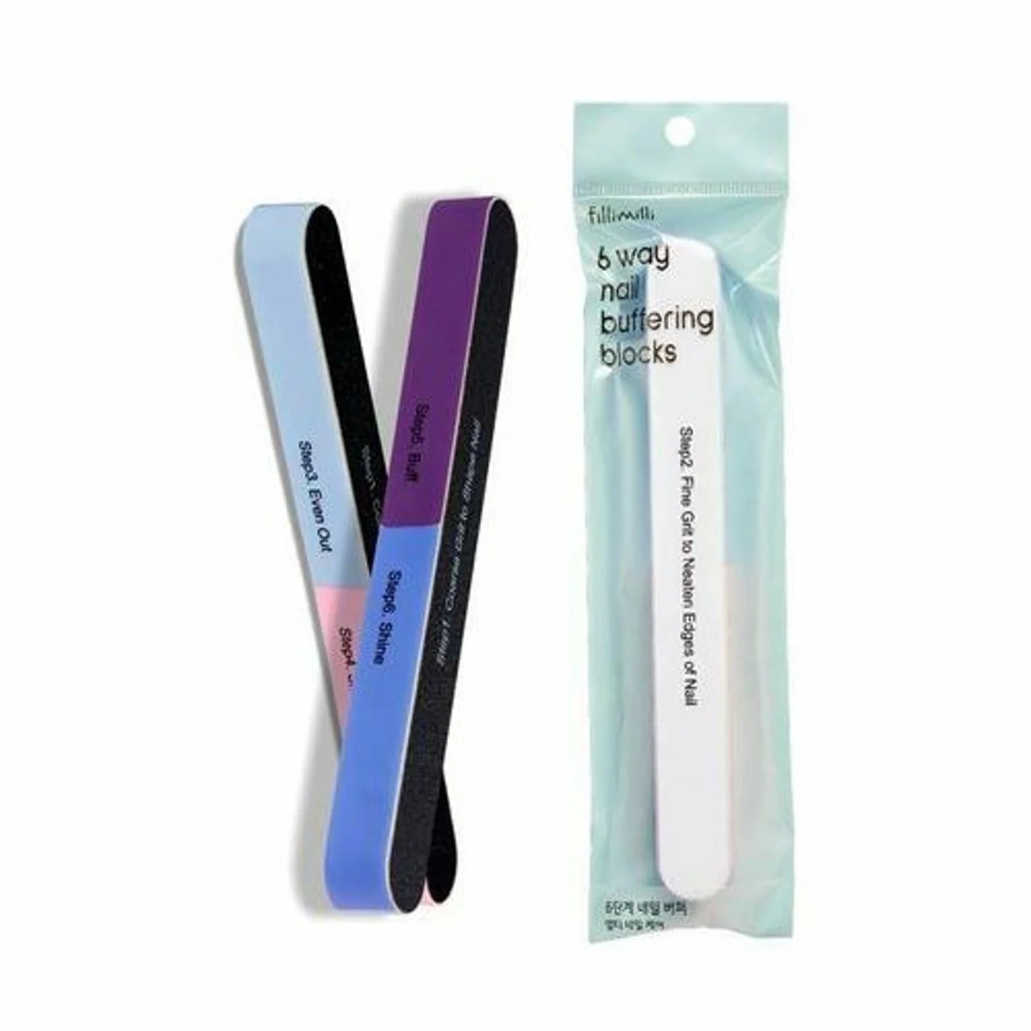 Fillimilli 六面多功能美甲抛光块