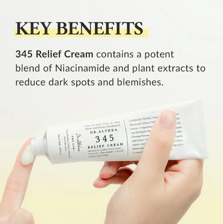 DR. ALTHEA 345 Relief Cream: Soothing & Calming Moisturizer (50ml)