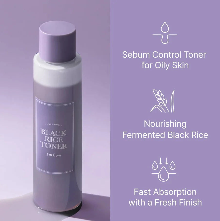 I'M FROM Rice Toner (150ml): 77.78% Rice Extract for Glass Skin Glow