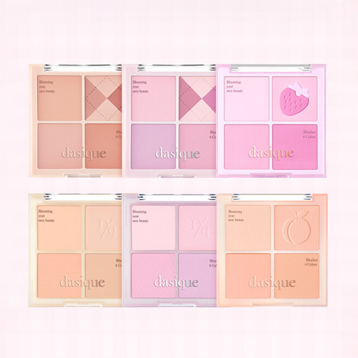 DASIQUE Blending Mood Cheek Palette: Soft Focus K-Beauty Blush