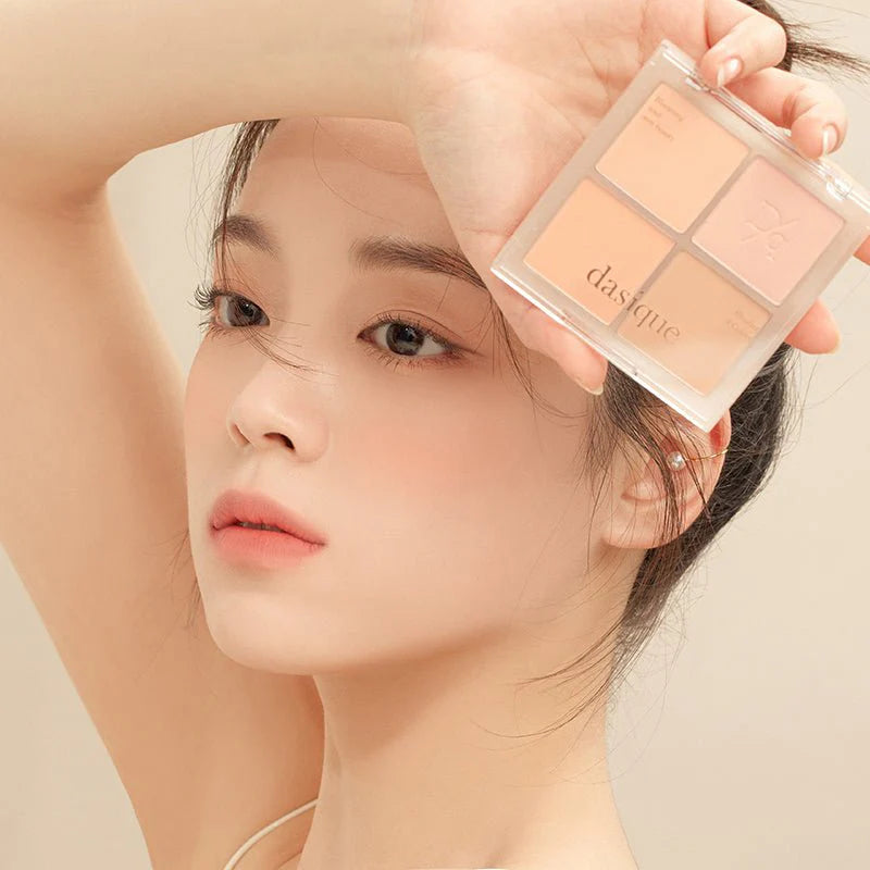 DASIQUE Blending Mood Cheek Palette: Soft Focus K-Beauty Blush