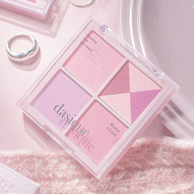 DASIQUE Blending Mood Cheek Palette: Soft Focus K-Beauty Blush