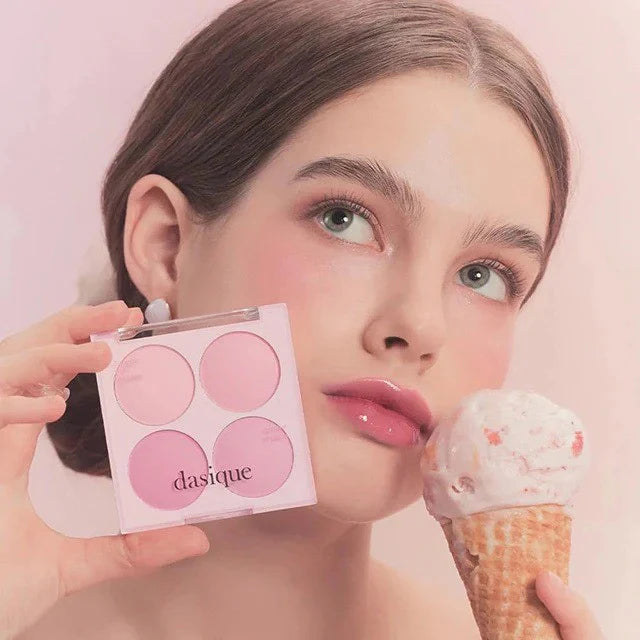DASIQUE Blending Mood Cheek: Sweet Heart 4-Color Blush Palette