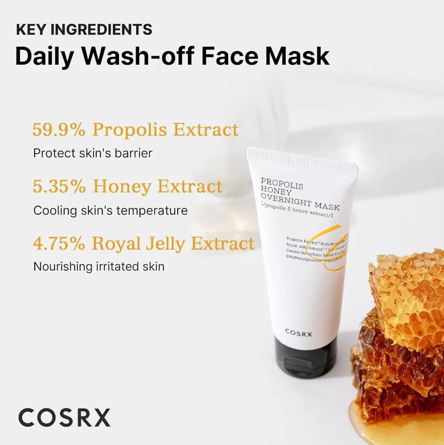 COSRX Full Fit Propolis Honey Overnight Mask: Deep Nourishment (60ml)
