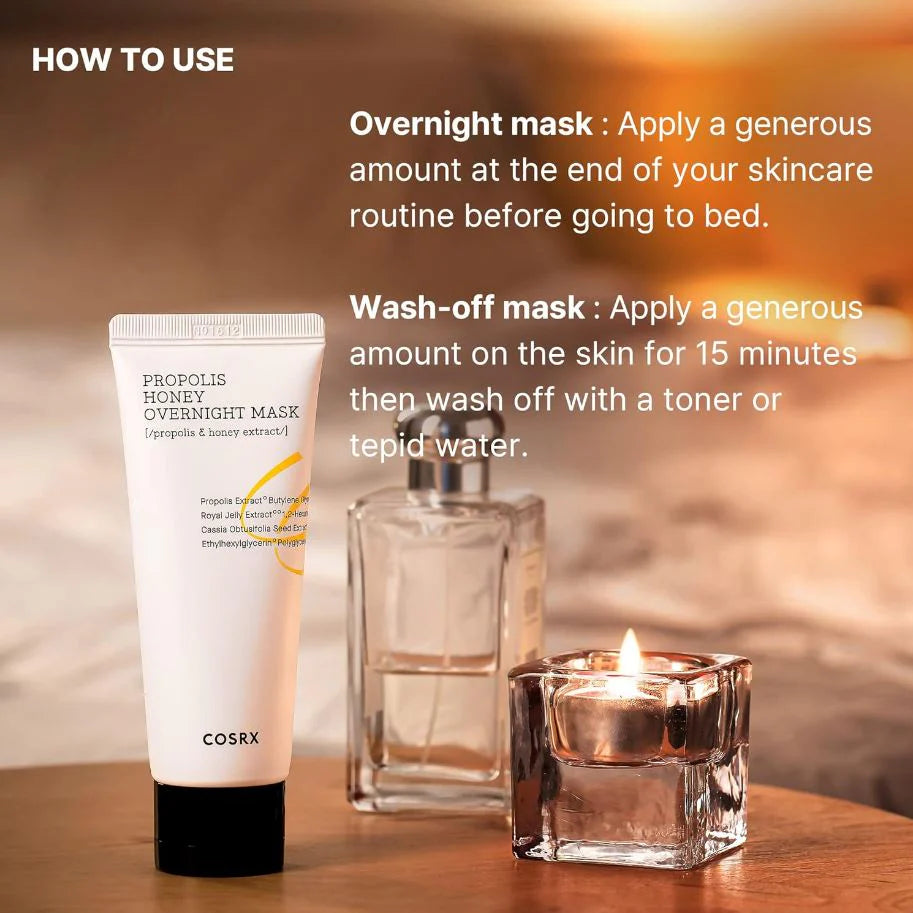 COSRX Full Fit Propolis Honey Overnight Mask: Deep Nourishment (60ml)