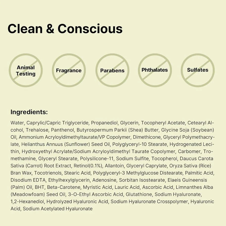 COSRX 视黄醇0.1抗老修护霜 20ml 淡纹紧致 初阶入门