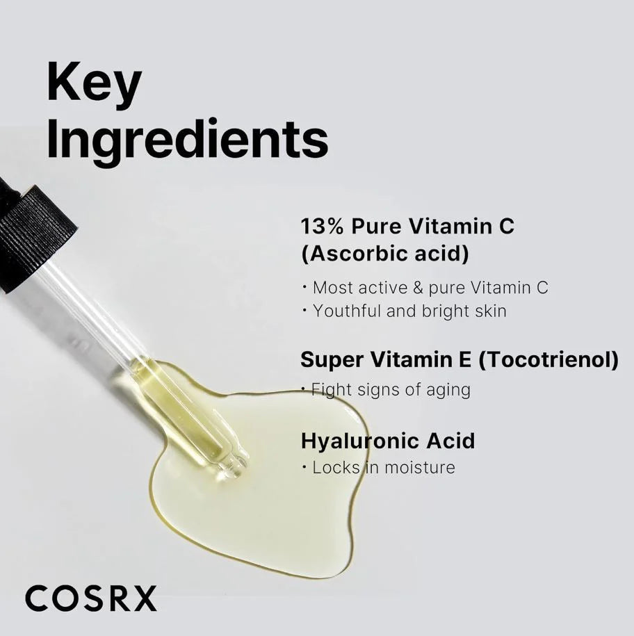 COSRX 维C13温和亮肤精华 20ml 提亮肤色 改善暗沉