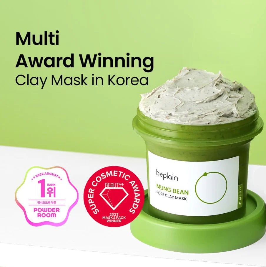 BEPLAIN Mung Bean Pore Clay Mask: Deep Cleansing & Detox (120ml)