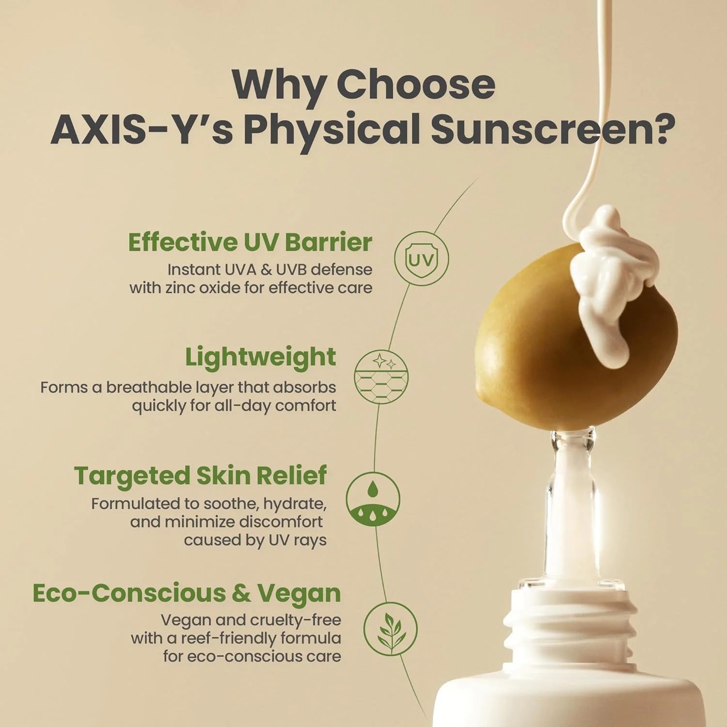 AXIS-Y No-Stress Physical Sunscreen V.3 SPF 50+ (50ml)
