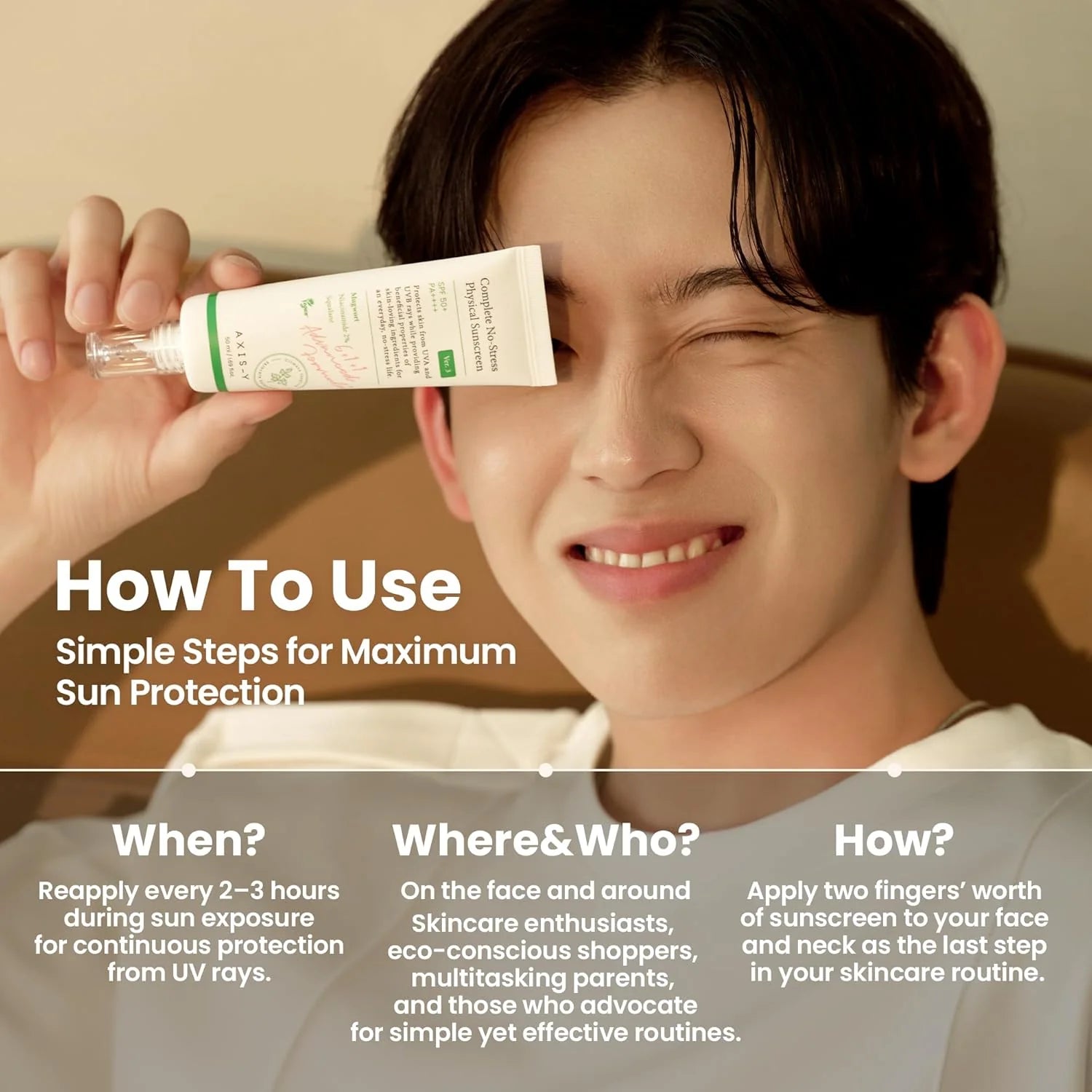 AXIS-Y No-Stress Physical Sunscreen V.3 SPF 50+ (50ml)