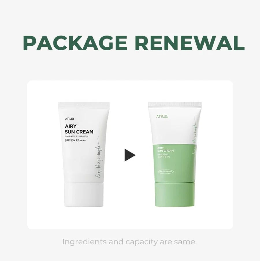 ANUA Airy Sun Cream 50ml NPN