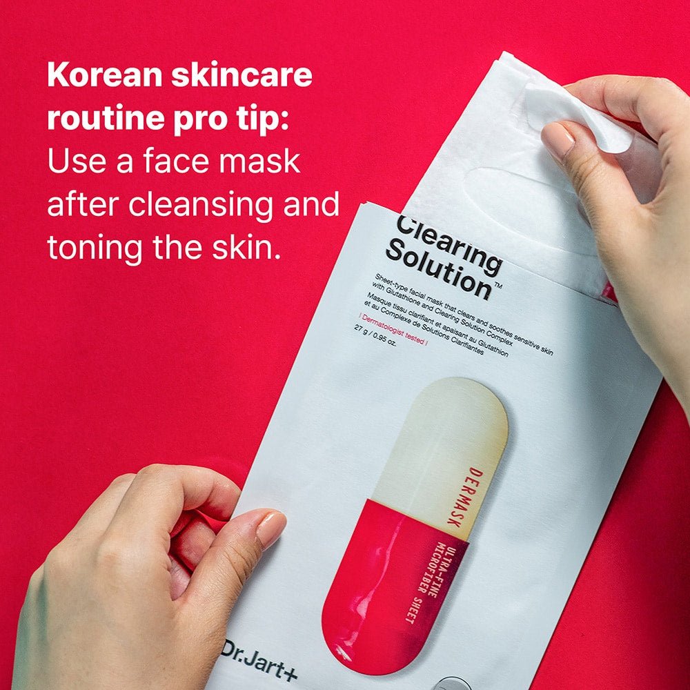 DR. JART+ Clearing Solution Mask (5 Pack): Acne-Prone & Redness Relief