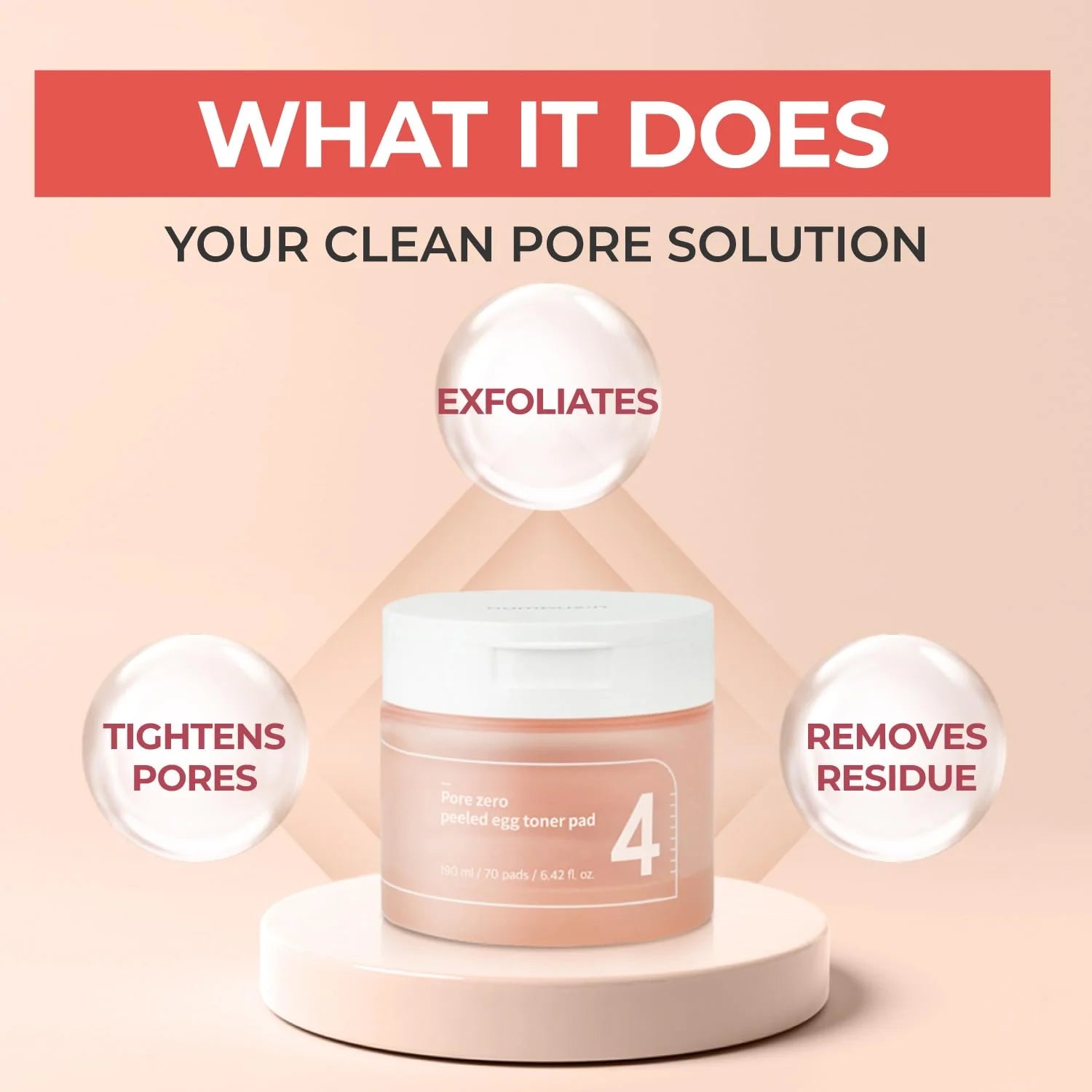 NUMBUZIN No.4 零毛孔水煮蛋棉片 70Pads