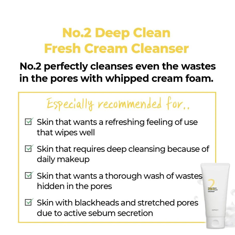 NUMBUZIN No. 2 Deep Clean Fresh Cream Cleanser 120ml
