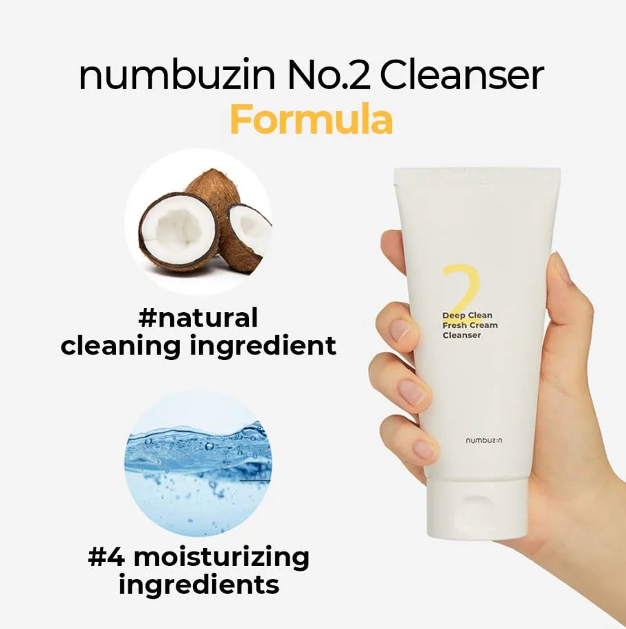 NUMBUZIN No. 2 Deep Clean Fresh Cream Cleanser 120ml