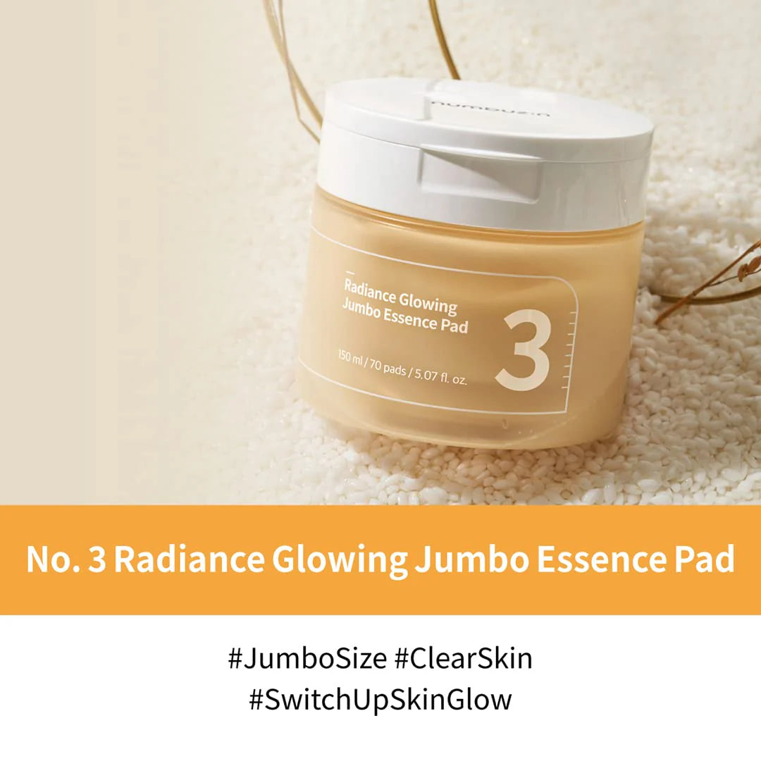 NUMBUZIN No. 3 Radiance Glowing Jumbo Essence Pad 70 Pads