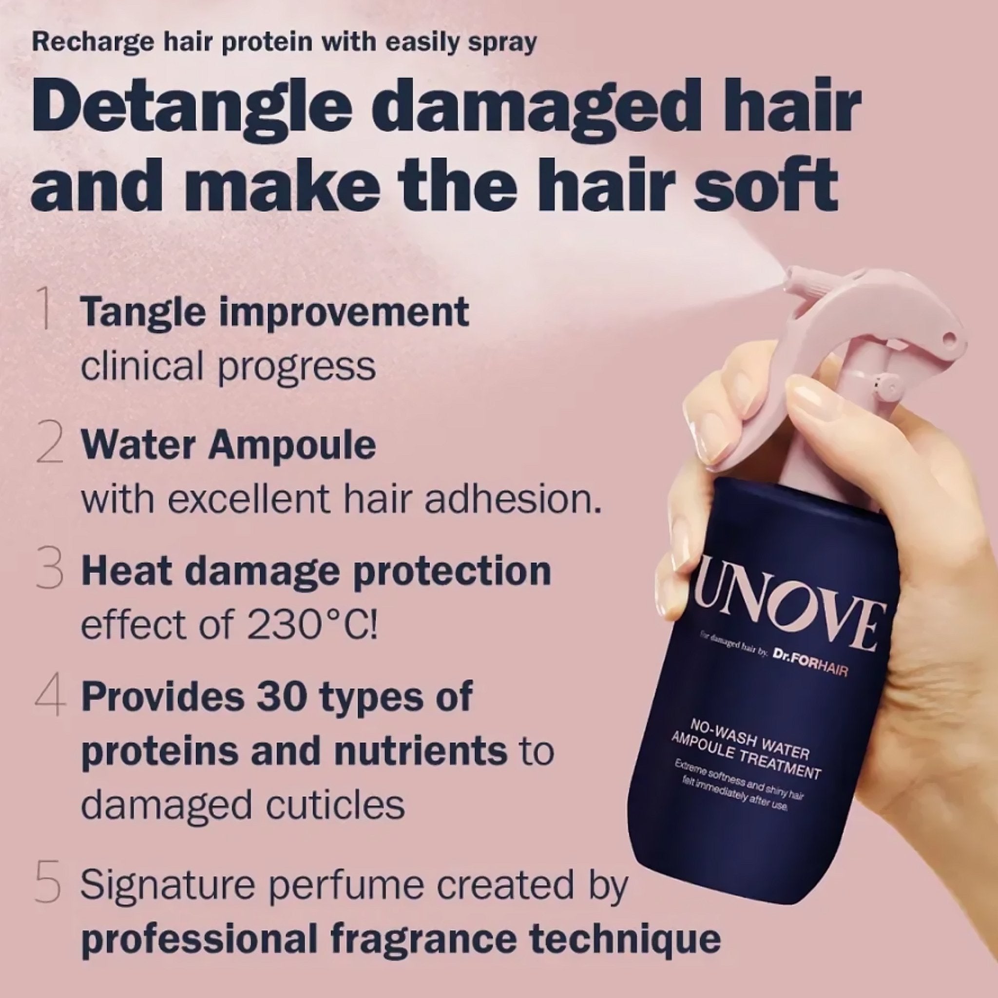 UNOVE 免洗发用水感修护精华 200ml