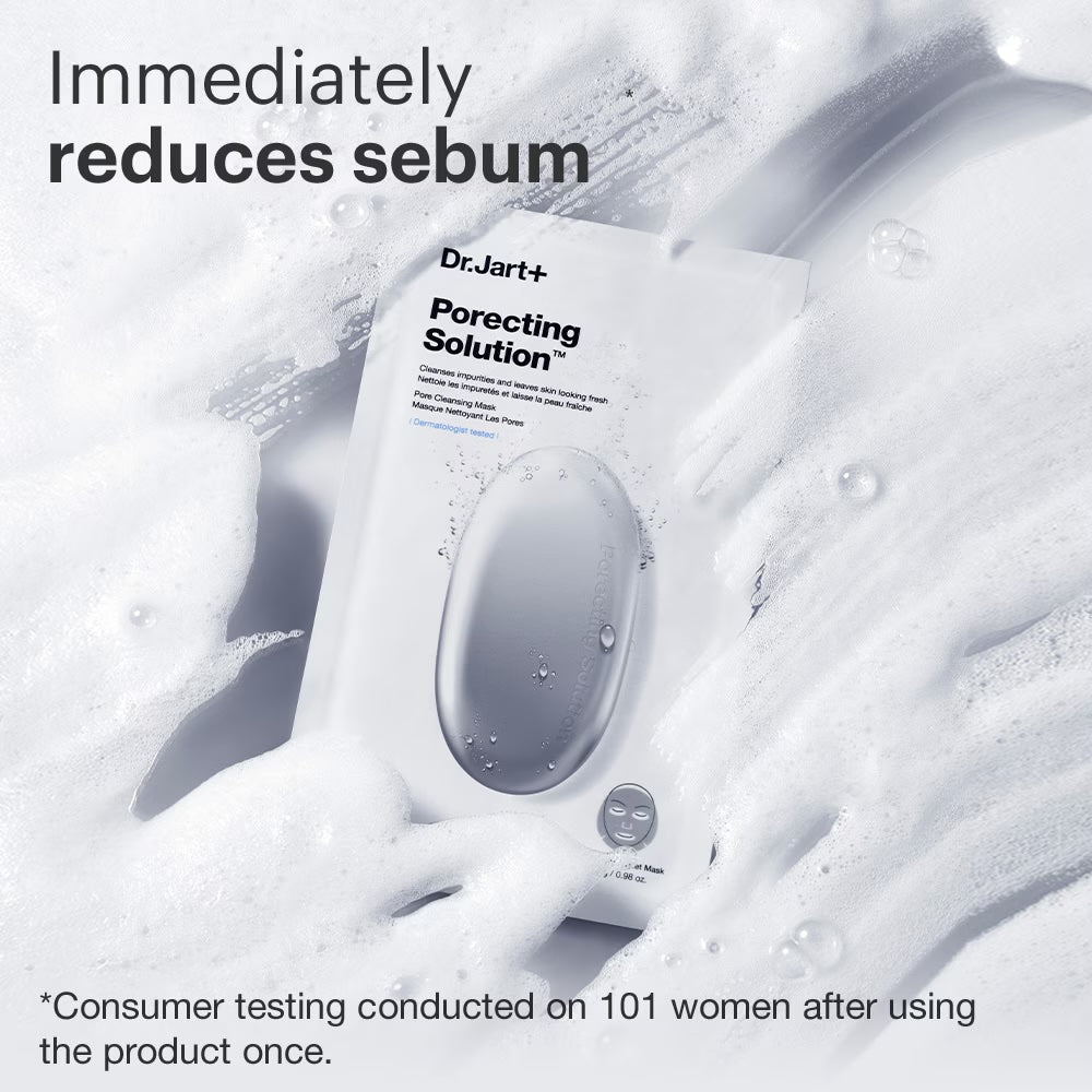 DR. JART+ Porecting Solution: Bubbling Charcoal Sheet Mask (5 Pack)