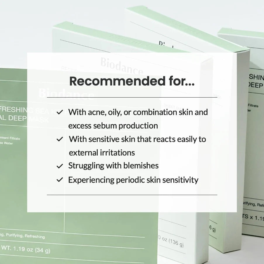 BIODANCE 海带镇定泛红面膜（绿色）（4）