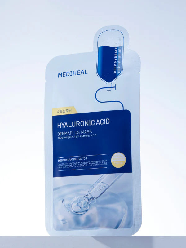 MEDIHEAL Dermaplus Low Molecular Hyaluronic Acid Mask (10 Pcs)