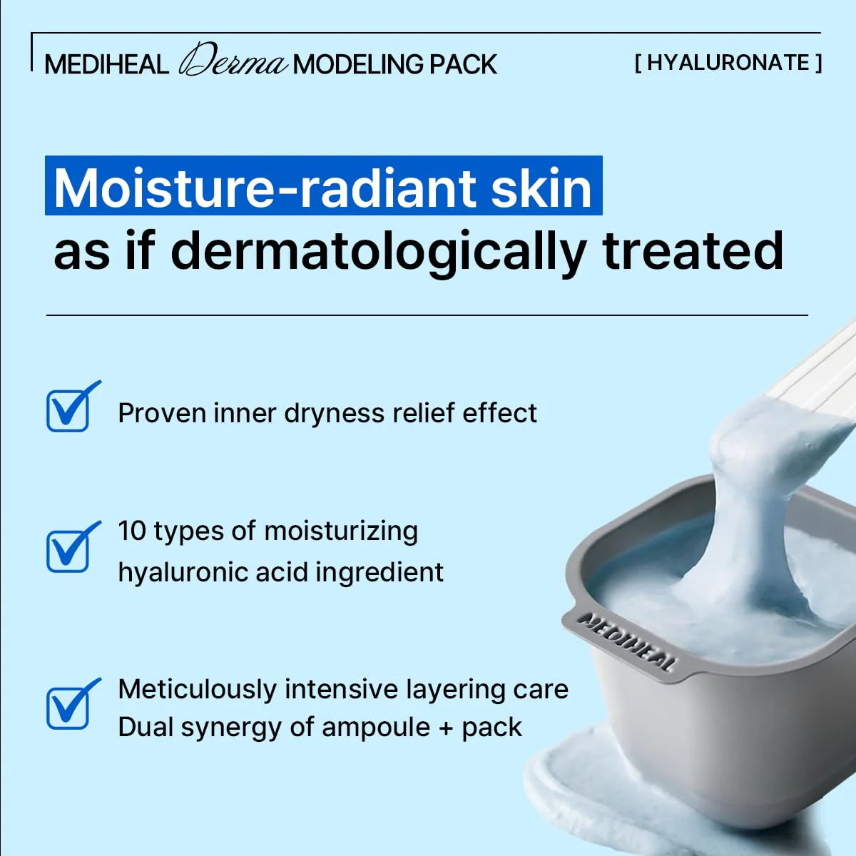 MEDIHEAL Derma Modeling Pack Hyaluronate Moisture