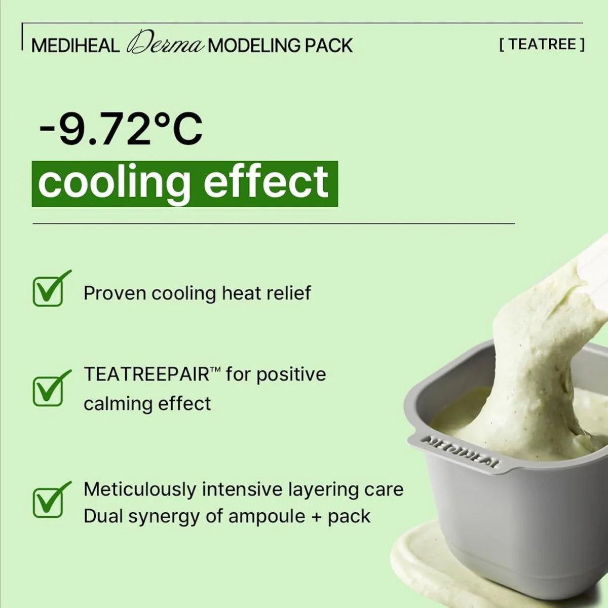 MEDIHEAL Derma Modeling Pack Teatree Calming