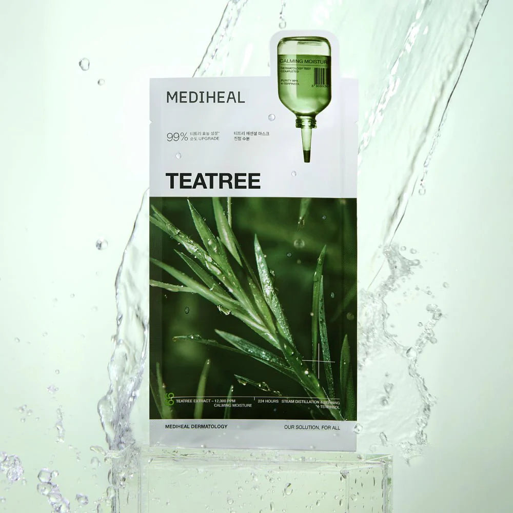 MEDIHEAL Teatree Essential Mask Calming Moisture (10 Pcs)
