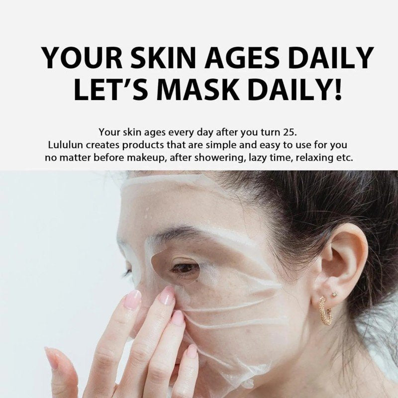 LULULUN Pure Pink Face Mask (7 Sheets)