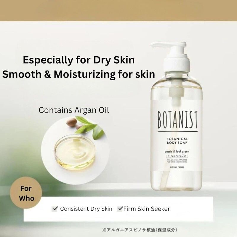 BOTANIST Botanical Body Soap: Clear Cleanse & Hydration (490ml)