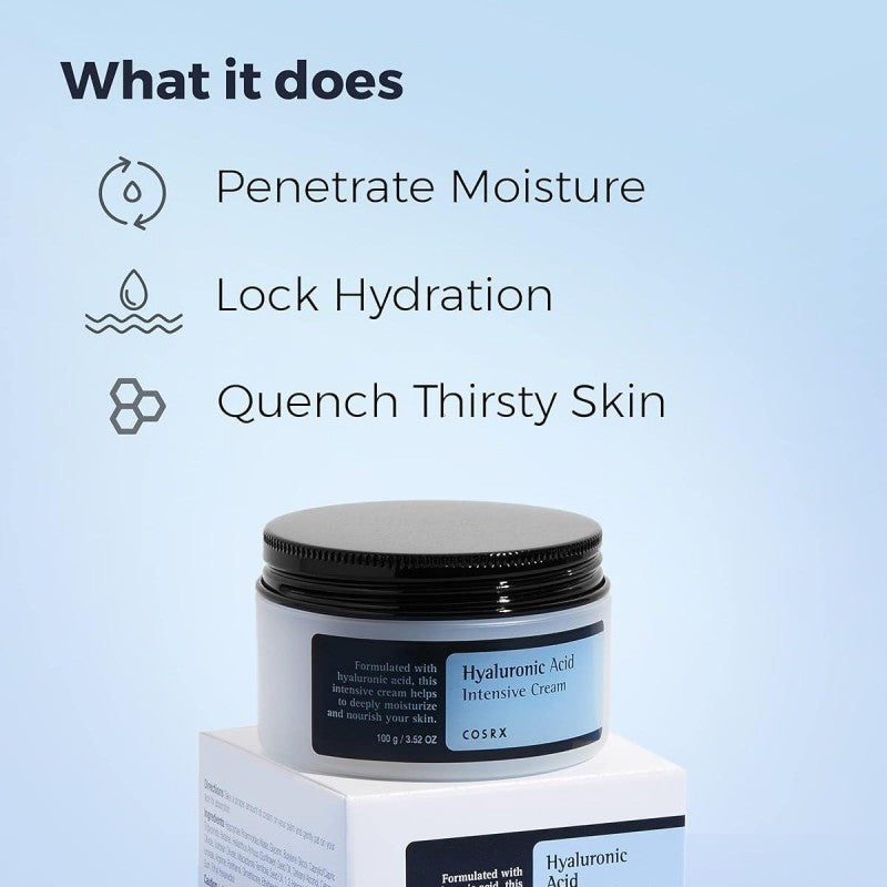 COSRX Hyaluronic Acid Intensive Cream: Deep Moisture & Hydration (100g)