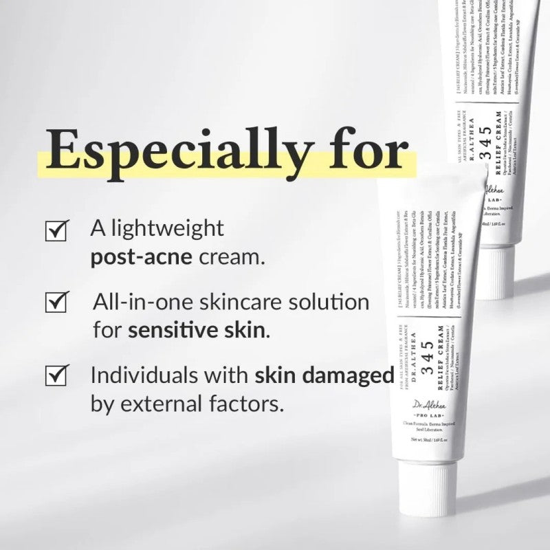 DR. ALTHEA 345 Relief Cream: Soothing & Calming Moisturizer (50ml)
