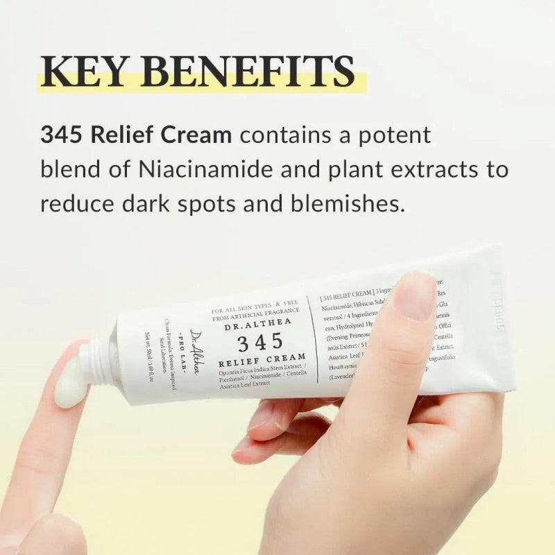 DR. ALTHEA 345 Relief Cream: Soothing & Calming Moisturizer (50ml)