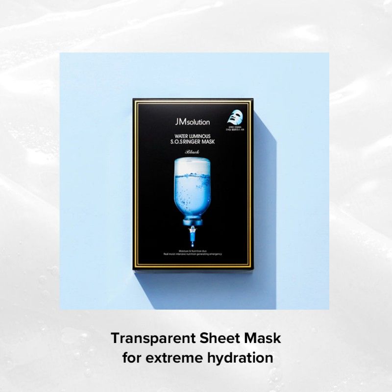 JMSolution SOS Ringer Water Luminous Mask (10 Sheets): Instant Hydration & Glow