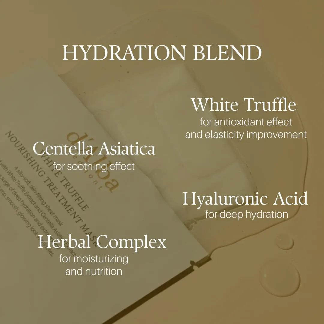 d'Alba White Truffle Nourishing Treatment Mask (5 Pack): Anti-Aging & Deep Moisture
