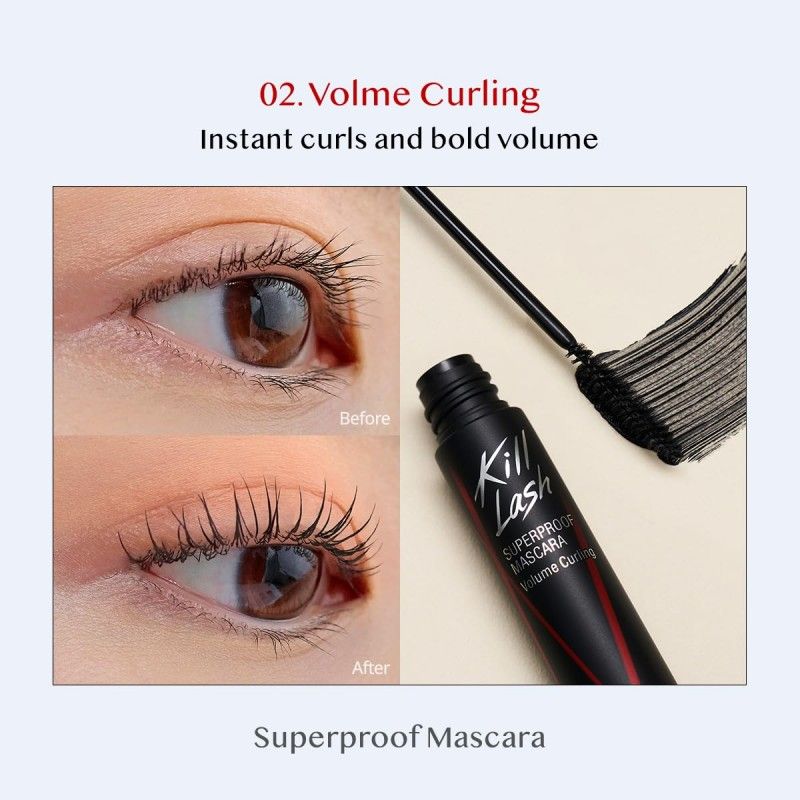 CLIO Kill Lash Superproof Mascara: 01 Long Curling & Smudge-Proof