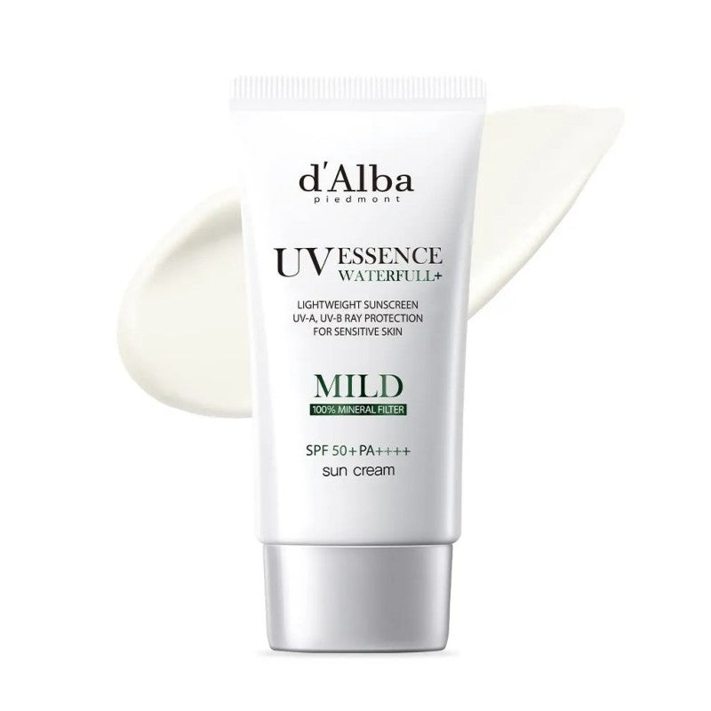 d'Alba Waterfull Mild Sun Cream SPF 50+: Mineral Filter & Sensitive Skin