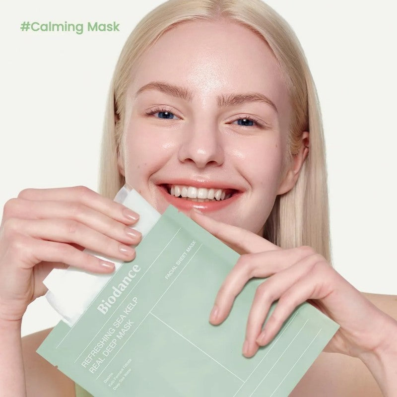 BIODANCE 海带镇定泛红面膜（绿色）（4）